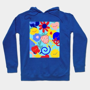 Cute Smiley Strawberry and Friends Hoodie